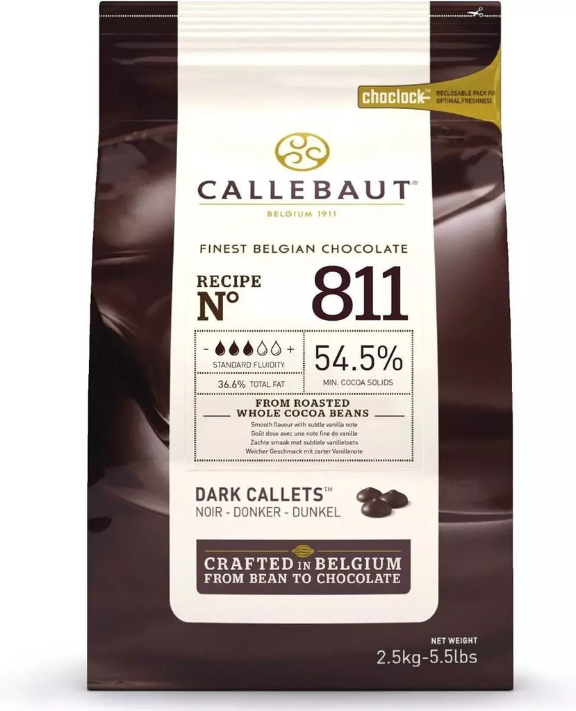 CALLEBAUT - CHOCOLAT DARK 811  10KG