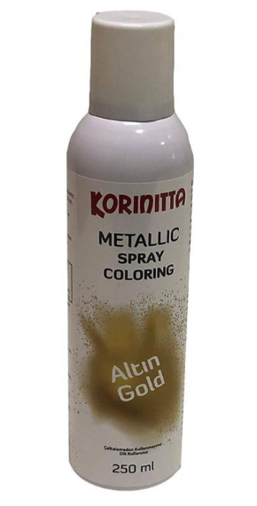 Korinitta Gümüş Metalik Sprey Boya 