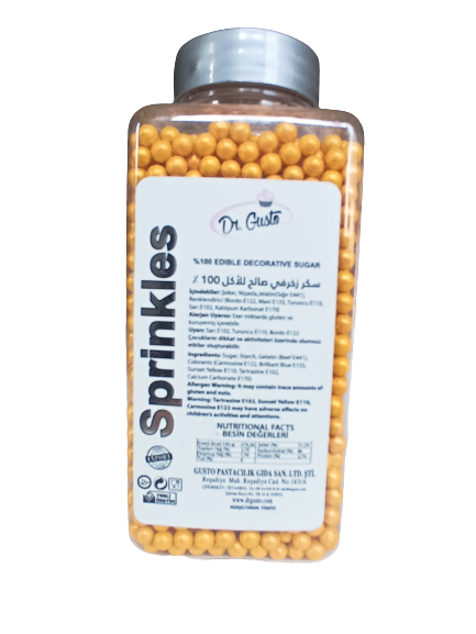 Gusto - 4mm Boncuk 250 gr Altın