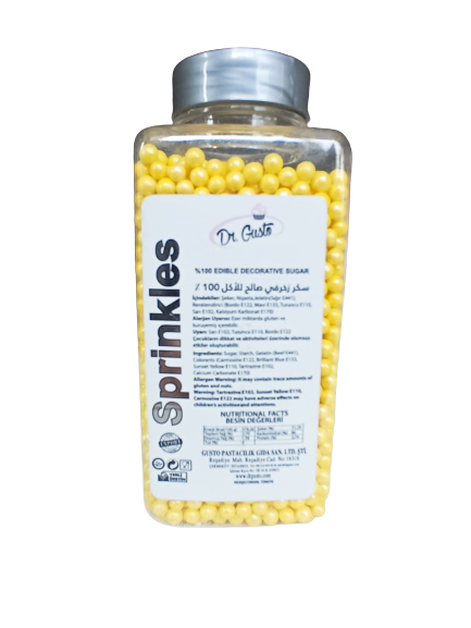 Gusto - 4mm Boncuk 250 gr Sarı