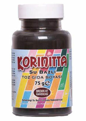 Kornitta Toz Gıda Boyası Su Bazlı Kahverengi 75 Gr 