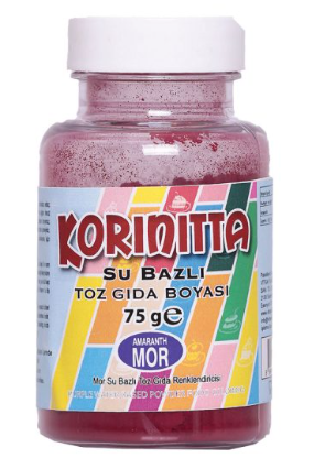 Korinitta Toz Gıda Boyası Su Bazlı Mor 75 Gr