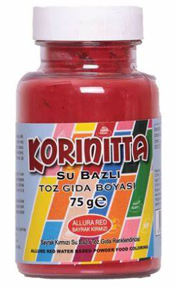 Kornitta Toz Gıda Boyası Yağ Bazlı B. Kırmızı 25 Gr 
