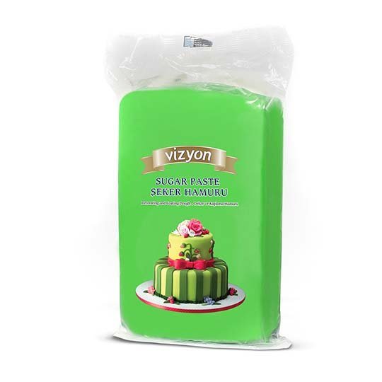Vizyon Sugar Paste 1 Kg (Şeker Hamuru Açık Yeşil)