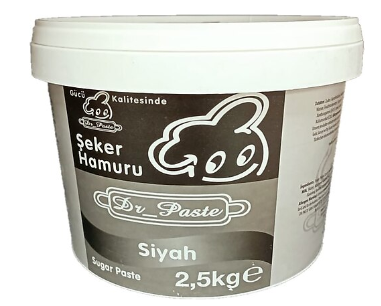 Dr Paste - Seker Hamuru Siyah 2,5 kg