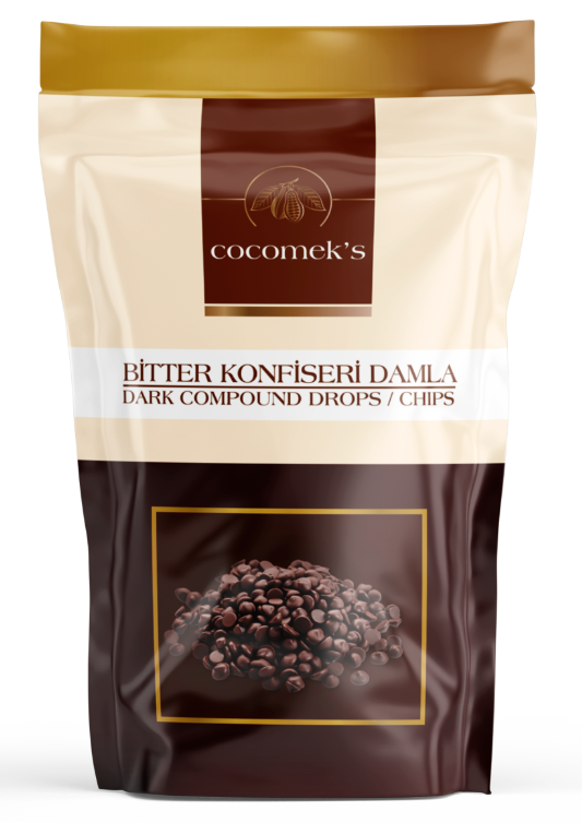 Cocomeks Bitter Konfiseri Damla (Bitter Damla Çikolata) 1 kg