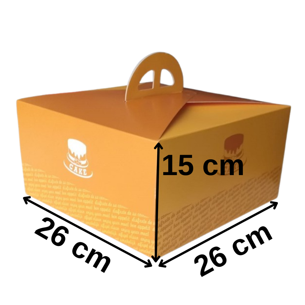 Hay2 - 26 x 26 x 15 Taart Dozen (Pasta Kutusu)