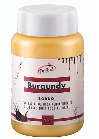 Dr. Gusto 25 gr Yağ Bazlı Toz Bordo Boya