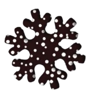 Décor Chocolat Flocon de Neige KRT002