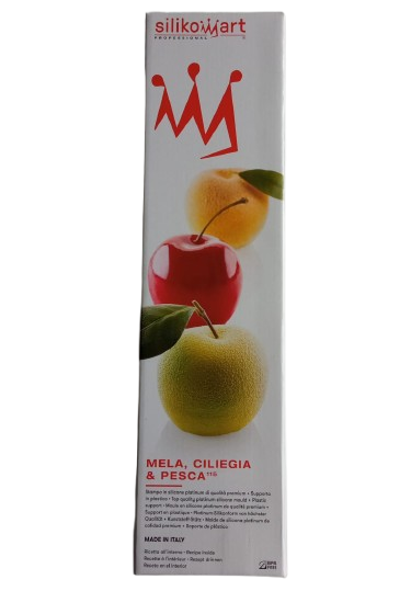 Moule Silikomart Mela Ciliega Pesca Peche - Pomme Diam 60 H 55mm + Support