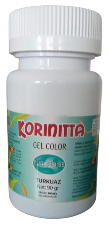 Korinitta - Su Bazlı Jel Boya Turkuaz 90 Gr