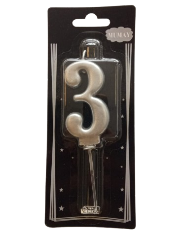 Rakamli Mum Gumus - 3