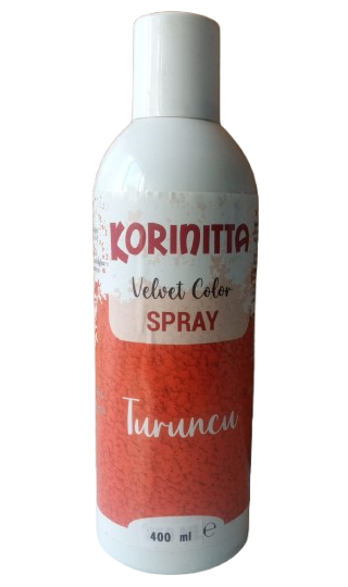 Korinitta - Kadife Sprey Boya TURUNCU 400 ml