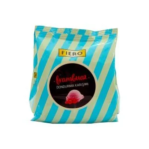 FIERO - FRAMBUAZ AROMALI DONDURMA YAPIMI ICIN TOZ KARISIMI 500 GR