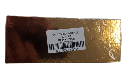[Y101118] MENDIL - 15 x 6 cm Pasta Altı (50 Adet)