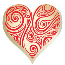 [Y101629] Korinitta - Dekor Çikolata (Kalp) KLP007