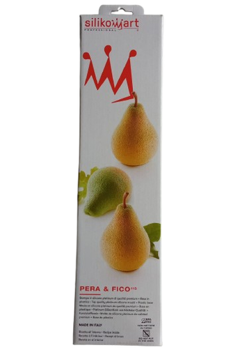 [Y101704] Moule Silikomart  Pera ET Fico - Poire Diam 60x55H76mm + Support