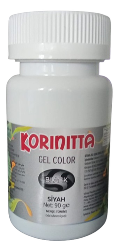 [Y101679] Korinitta - Su Bazlı Jel Boya Siyah 90 Gr