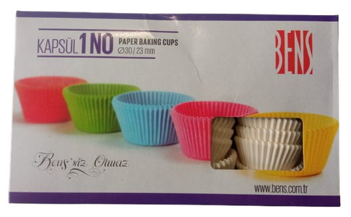 [Y101848] Bens - Pasta Kapsülü (No:1) 1000 Ad. h:23mm Çap:30mm