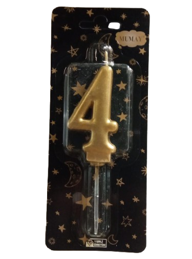 [Y101884] Rakamli Mum Gold ( Altin ) - 4