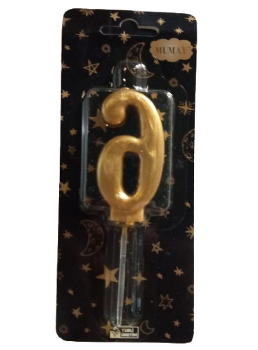 [Y101886] Rakamli Mum Gold ( Altin ) - 6