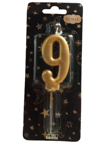 [Y101889] Rakamli Mum Gold ( Altin ) - 9