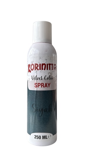 [Y101934] Korinitta - Kadife Sprey Boya SIYAH 250 ml