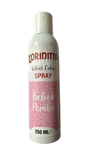 [Y101937] Korinitta - Kadife Sprey Boya BEBEK PEMBE 250 ml