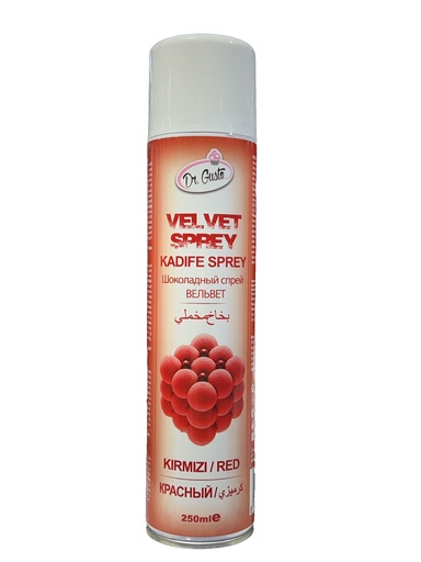 [Y102222] Dr Gusto - Kadife Sprey Boya KIRMIZI 250 ml
