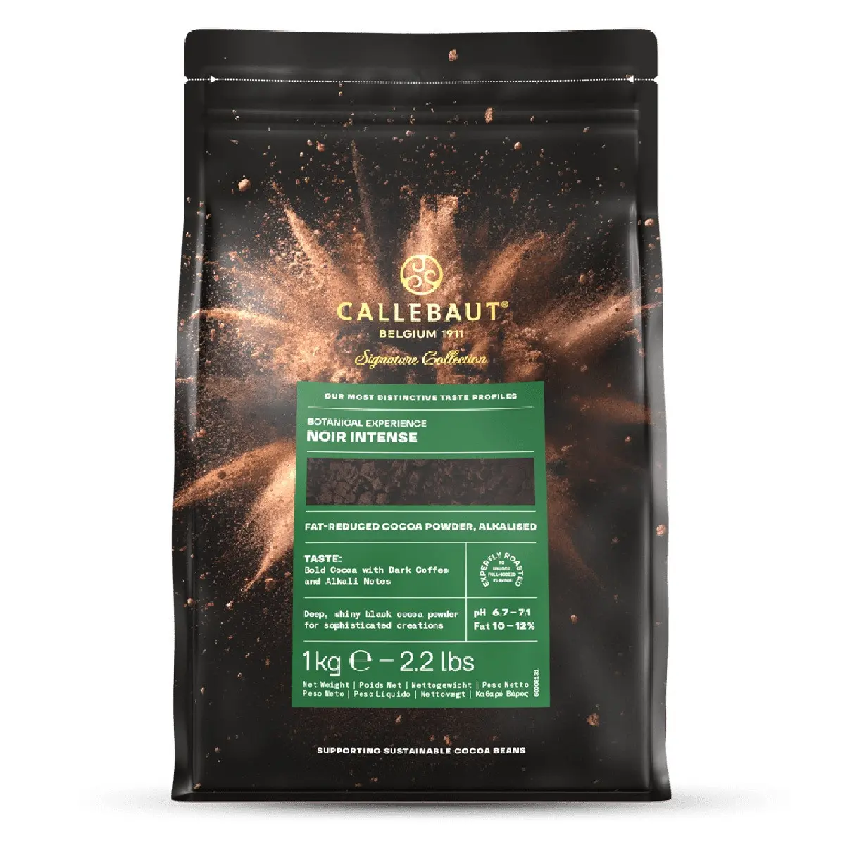 [Y102575] Callebaut Poudre de Cacao Noir 1 kg (Kakao Tozu Siyah)