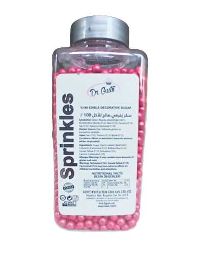 [Y100459] Gusto - 4mm Boncuk 250 gr Bordo