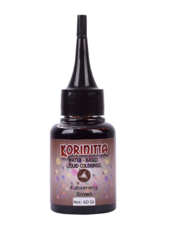 [Y100707] Korinitta Sıvı Gıda Boyası Kahverengi 60 Ml