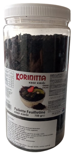 [Y101667] Korinitta Pet Krep Kırığı Kakaolu 750 Gr