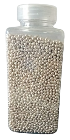 [Y100622] Gusto - Silver Draje 250 gr  No:1 (Sprinkles Gümüş No:1 )