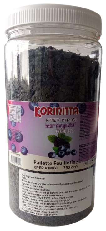Korinitta Pet Krep Kırığı Mor Meyveler 750 gr