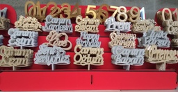 [Y100247] Pleksi Yazı - Rakam (260 Adet)