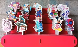 [Y100248] Houten tekenfilmhelden (150 stuks)