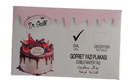 [Y100510] Plaque Hostie Ecriture Oval 24 pcs