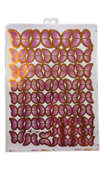 [Y100642] Decoration With Butterfly ( Pasta dekorasyonu Kelebek 50 Adet)